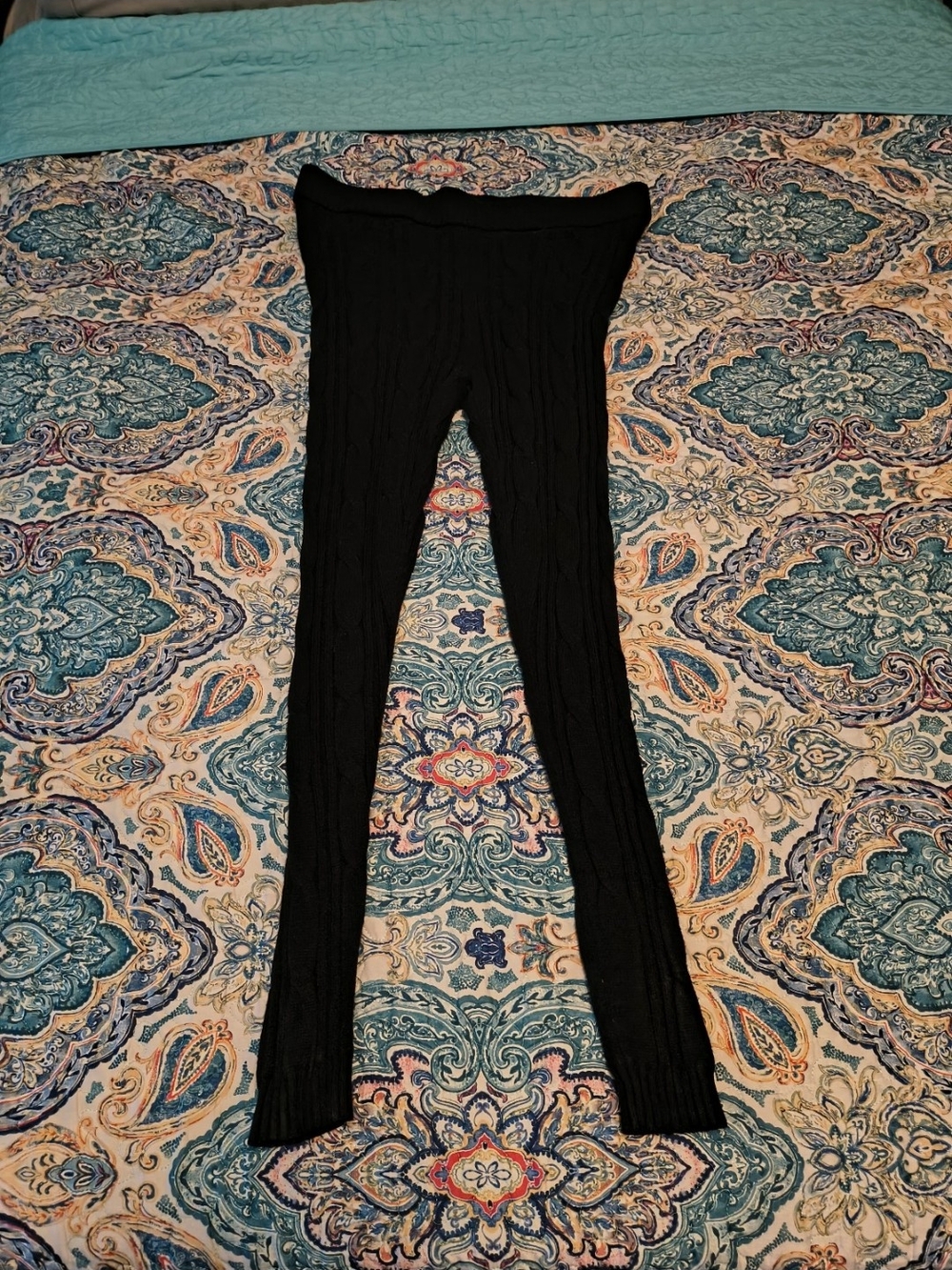 torrid Black Cable Knit Sleep Leggings